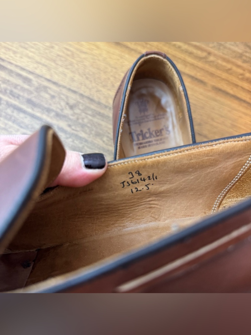 Tricker’s Men's Brown Leather Tassel Loafers Size 12.5 US - Picture 11 of 12